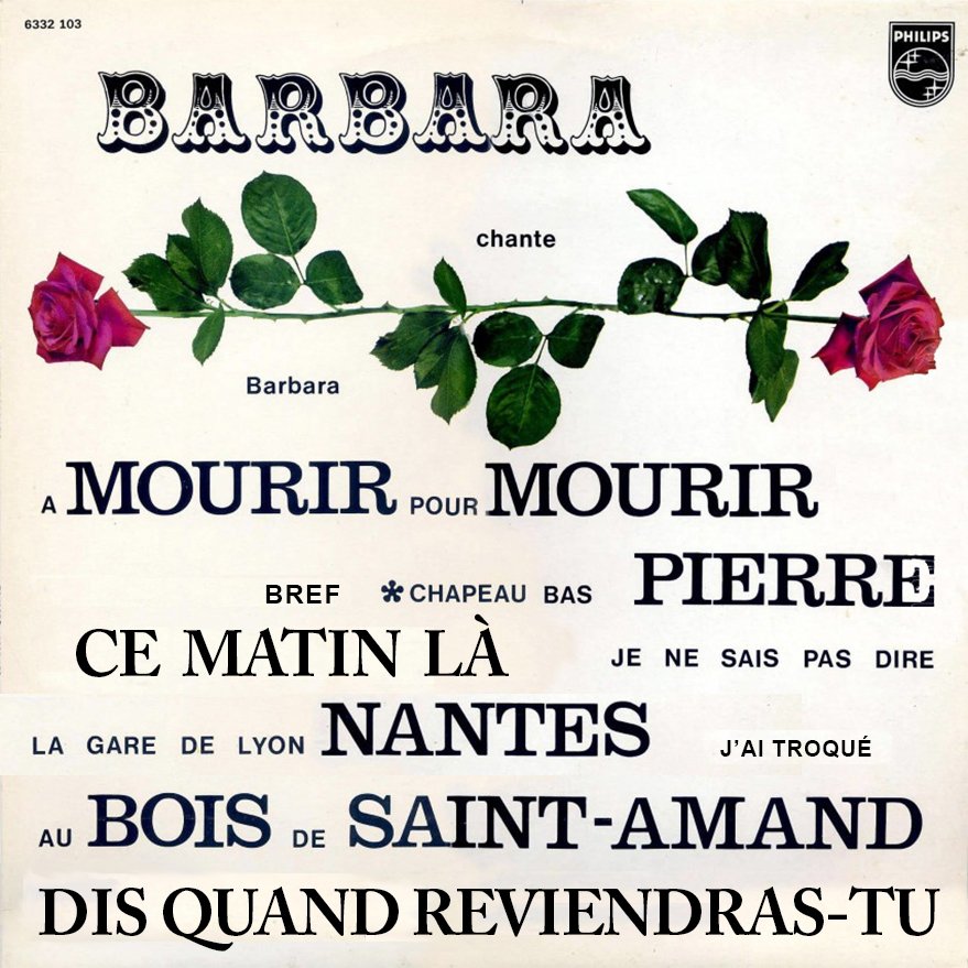 pochette du disque vinyle Barbara 1964