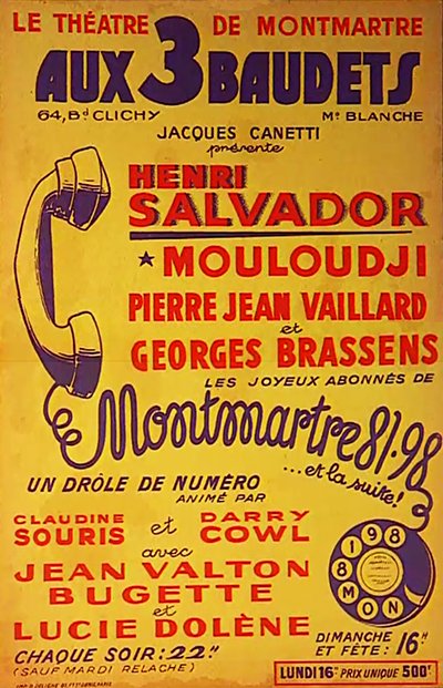 affiche 3 baudets 1952