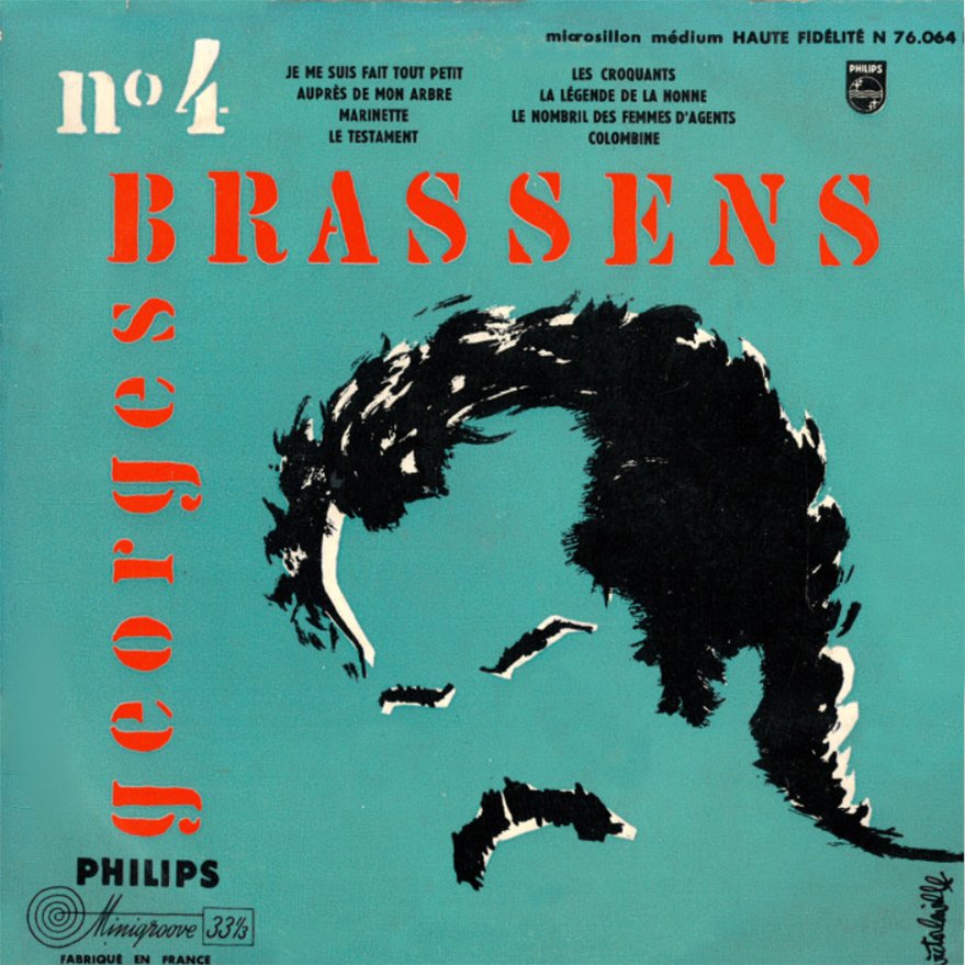 pochette du disque vinyle brassens:volume 4