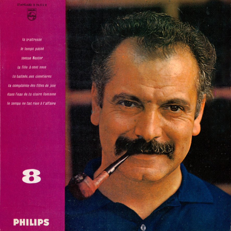pochette du disque vinyle brassens:volume 8