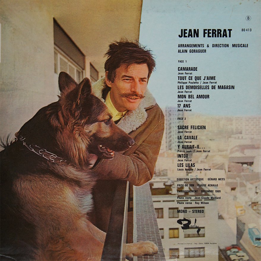 pochette du disque vinyle camarade verso