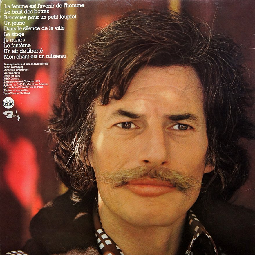 pochette du disque vinyle la femme est l'avenir verso