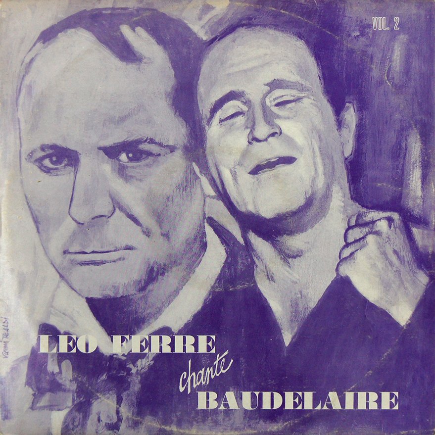 pochette du disque vinyle léo chant baudelaire