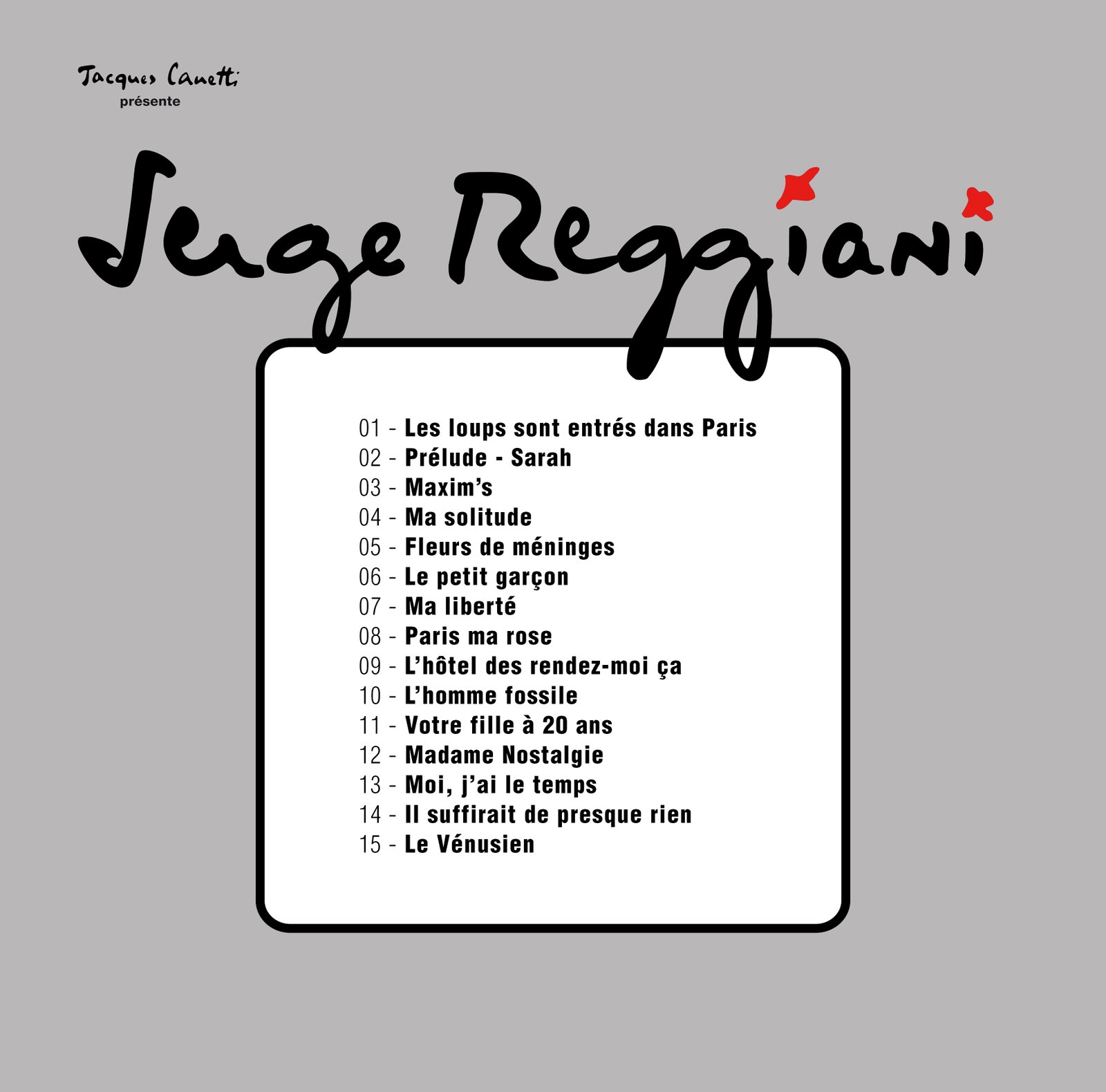 pochette du disque vinyle reggiani 67 verso